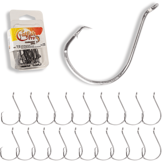 Catfish Pro Double Offset Circle Hooks 7/0 - Value Pack