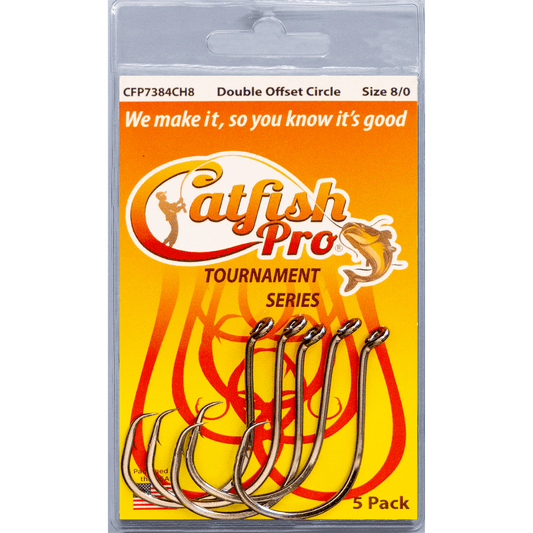 Catfish Pro Double Offset Circle Hooks 8/0