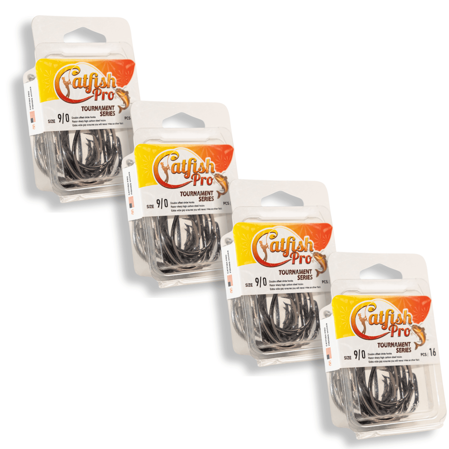 Catfish Pro Double Offset Circle Hooks 9/0 - Value Pack