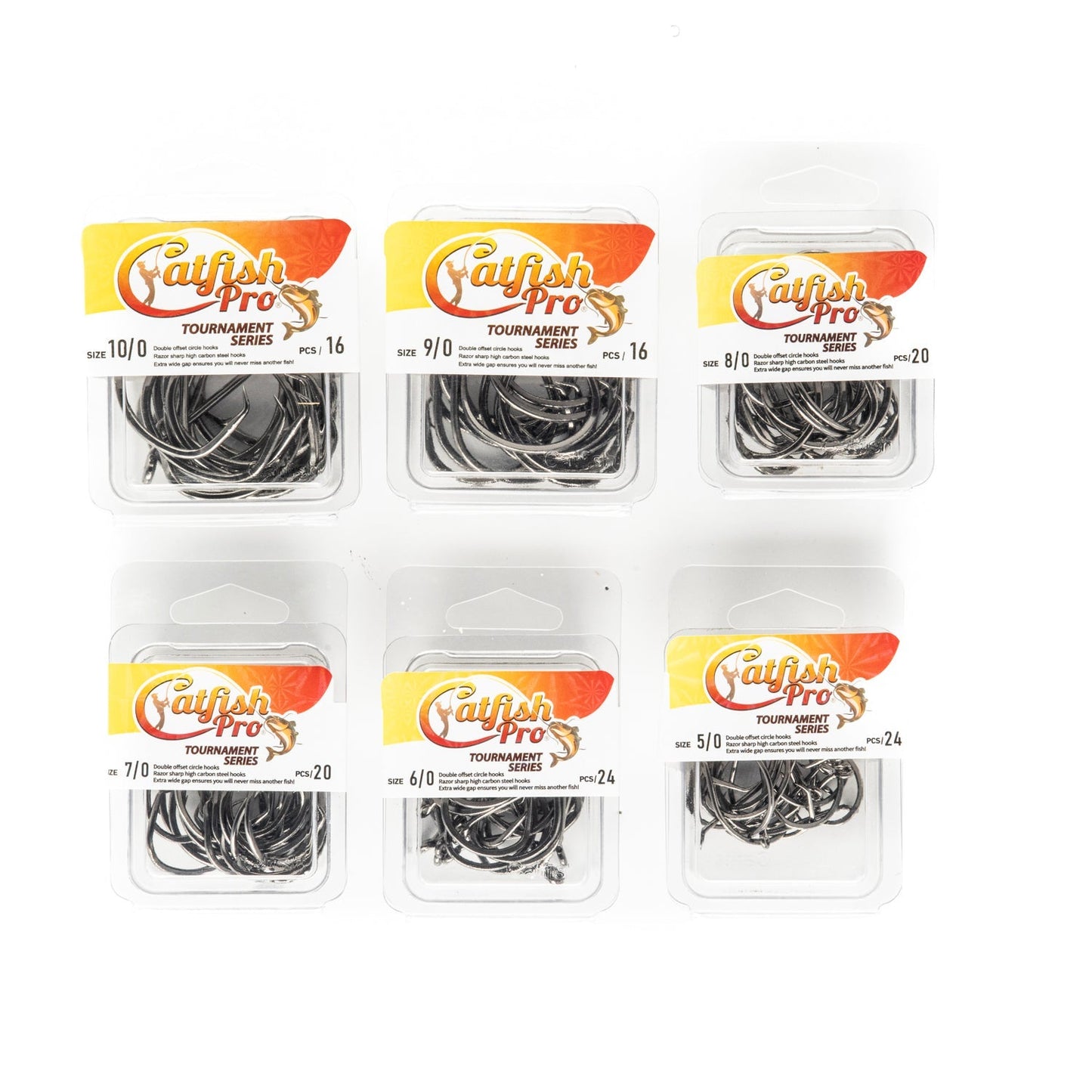 Catfish Pro Double Offset Circle Hooks 9/0 - Value Pack
