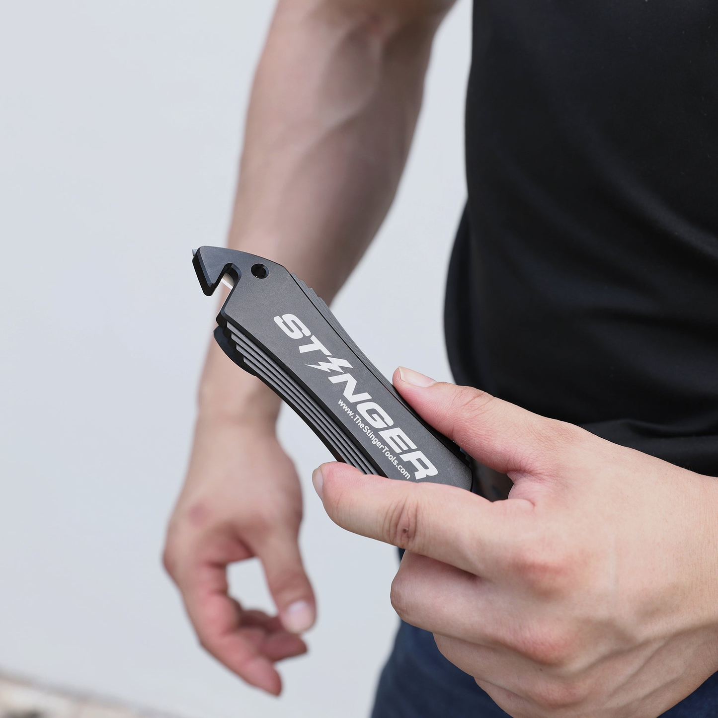 Stinger Survival Tools Concealed Carry Whip System: Car Emergency Tool with Seat Belt Cutter and Window Breaker