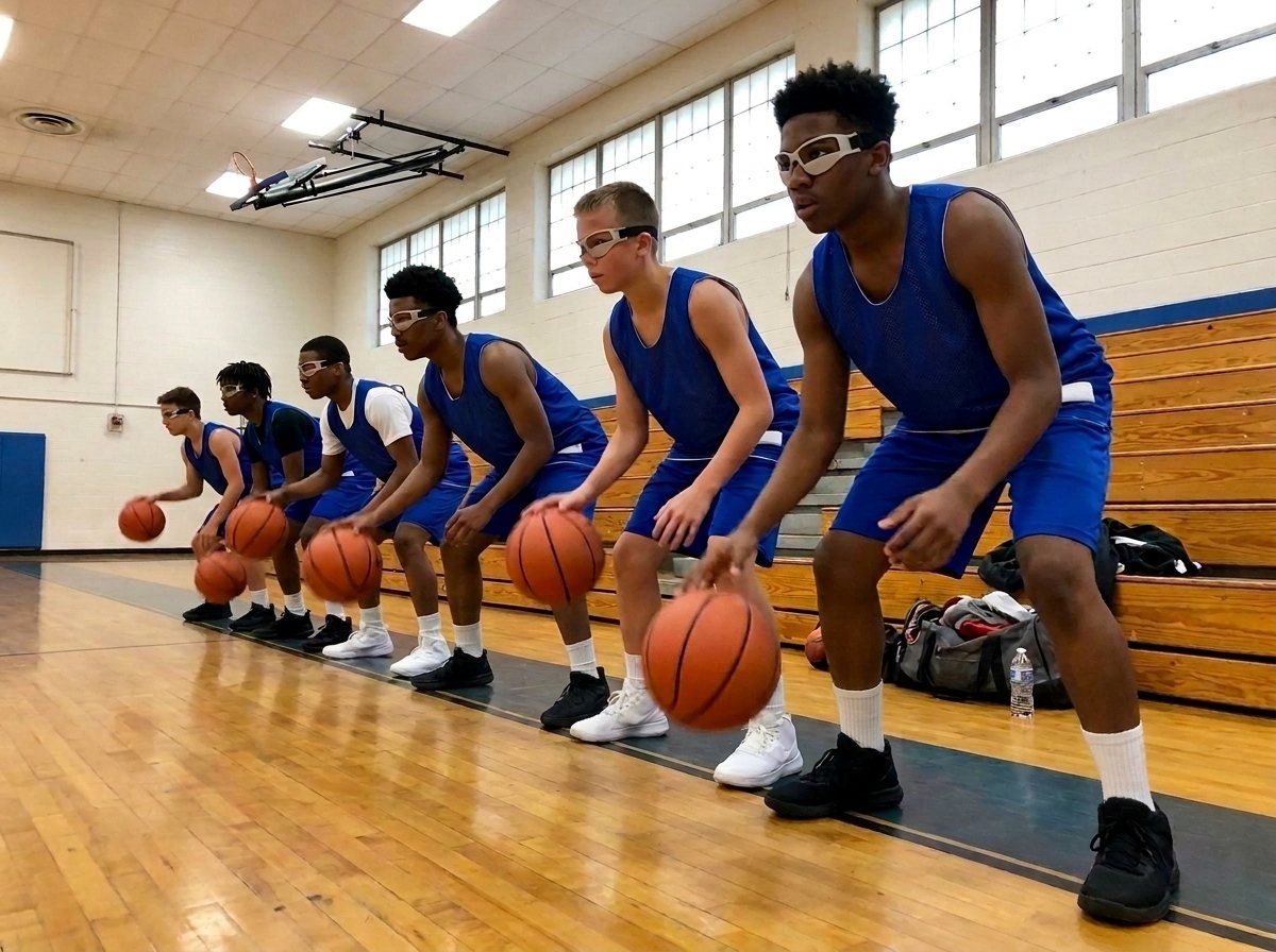 HoopsKing Basketball Dribble Goggles | Blinders Specs | Soccer