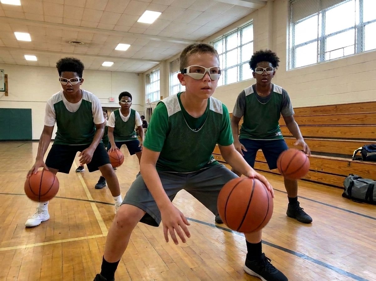 HoopsKing Basketball Dribble Goggles | Blinders Specs | Soccer