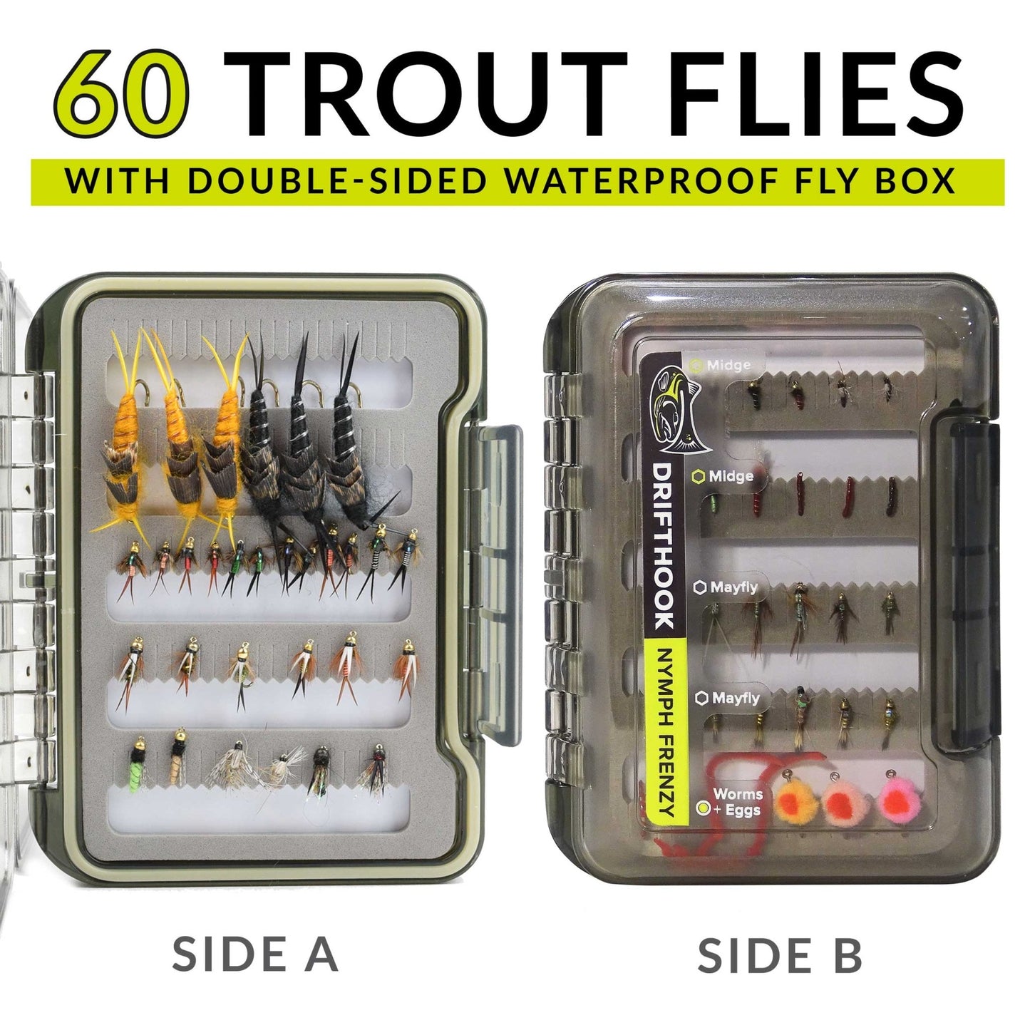 Drifthook - Nymph Frenzy Fly Fishing Flies Kit - Angler's Pro Tackle & Outdoors