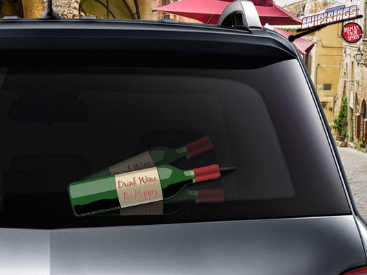 Drink Wine Be Happy Bottle WiperTags - Angler's Pro Tackle & Outdoors