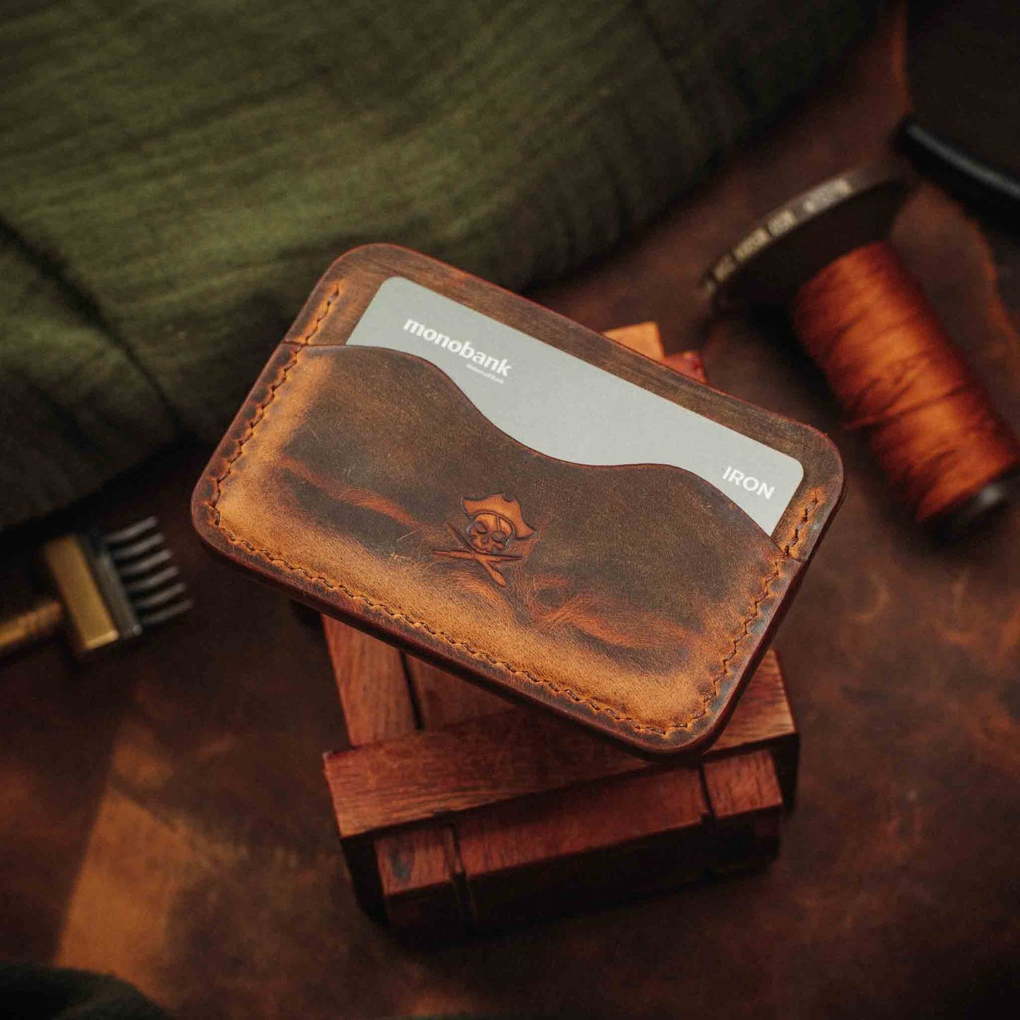 Pirate Goods Minimalist Wallet - Drunken Boatswain v2 | Slim Leather | EDC