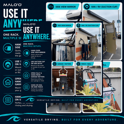 Malo'o DryRack RV / Van / Boat Edition