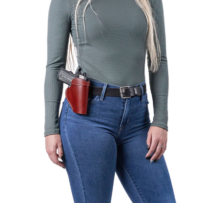 Unisex Inside Waistband Left-Handed Leather Holster by Lady Conceal