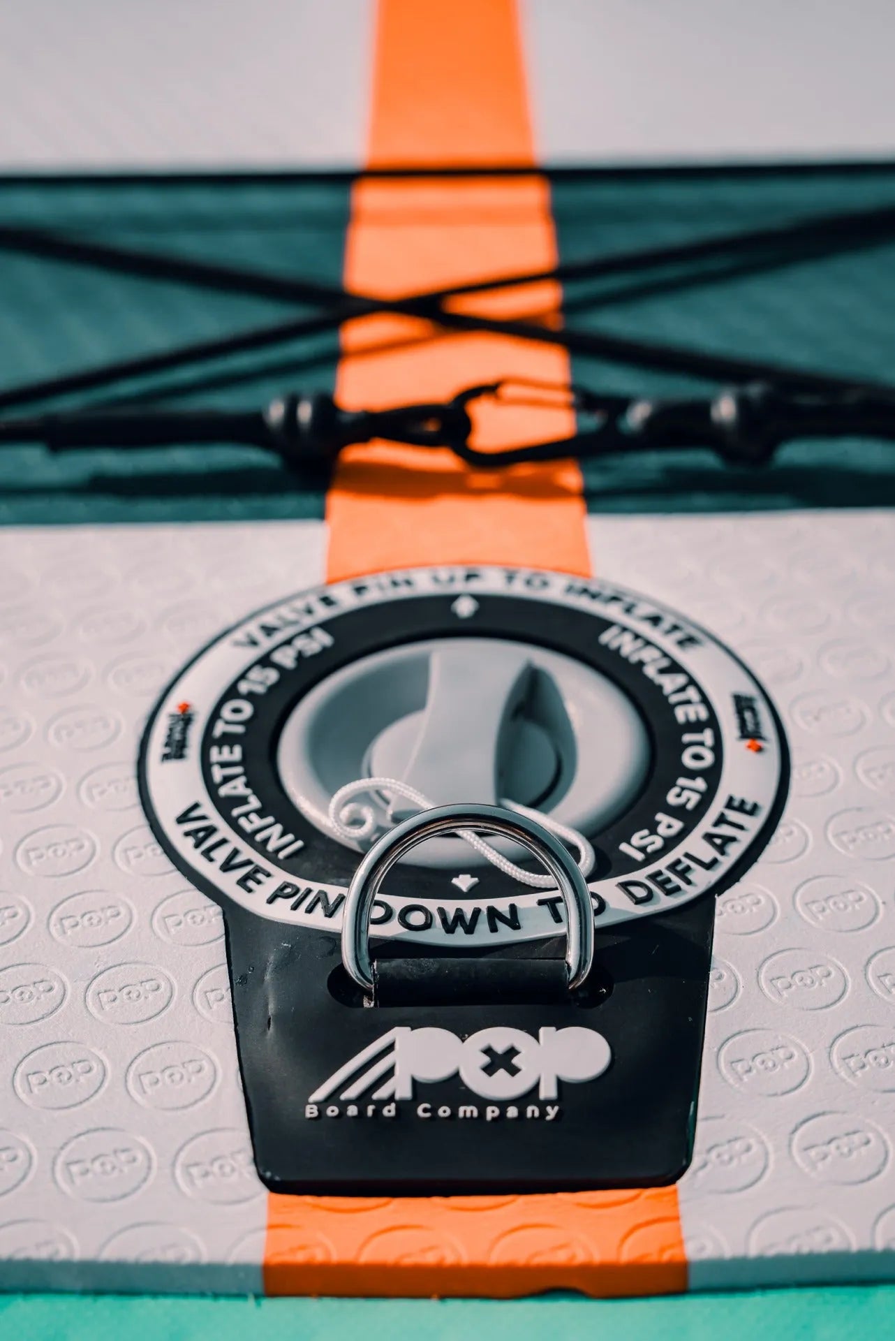 POP Board 11'0" Yacht Hopper Inflatable Touring SUP - Mint/Teak/Blue