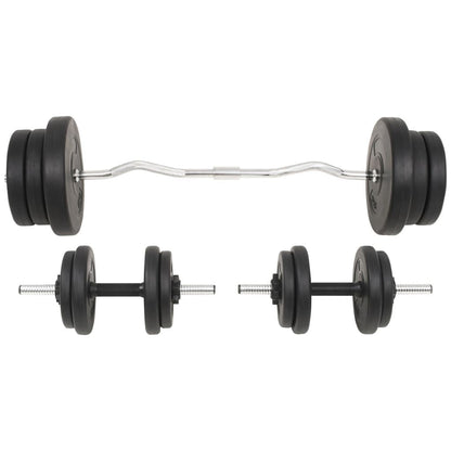 Core Sports & Fitness Barbell and Dumbbell Set 132.3 lb