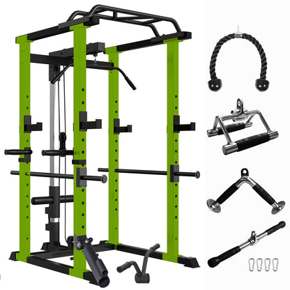 Core Sports & Fitness 1000 lbs. capacity Green Multi-functional Power Cage