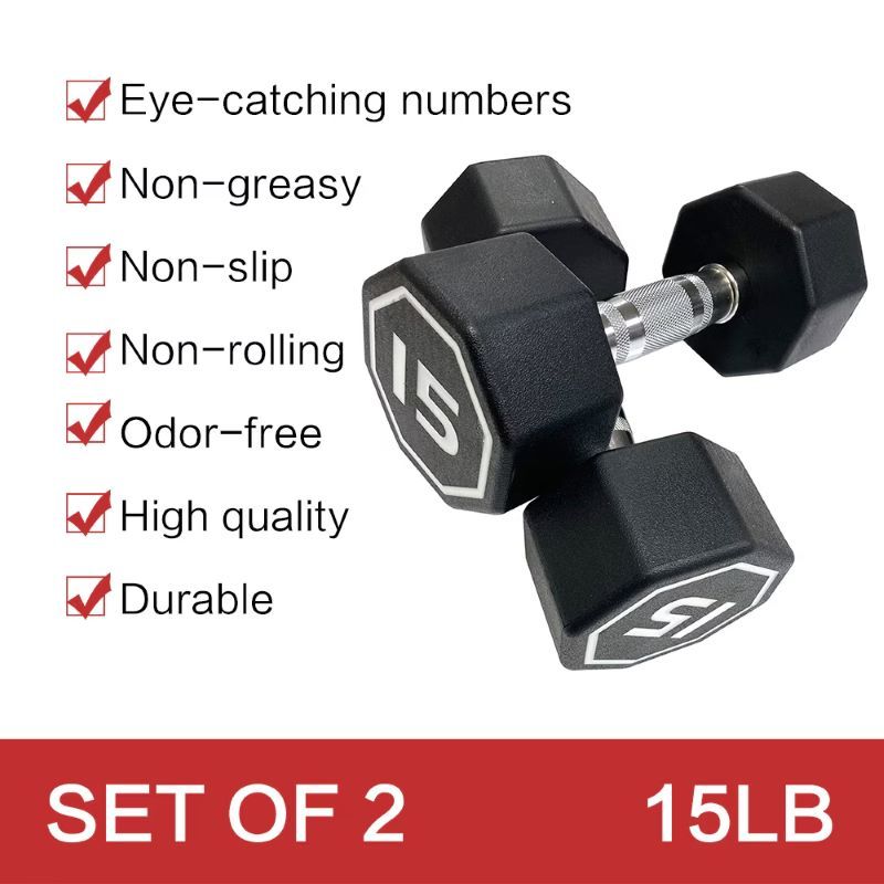 Core Sports & Fitness Octagon Dumbbell for Commercial & Household Fitness Usage