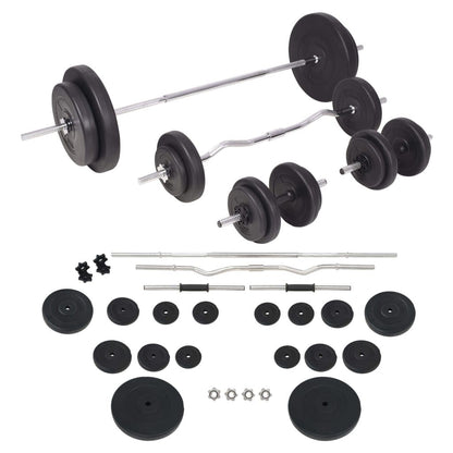Core Sports & Fitness Barbell and Dumbbell Set 198.4 lb
