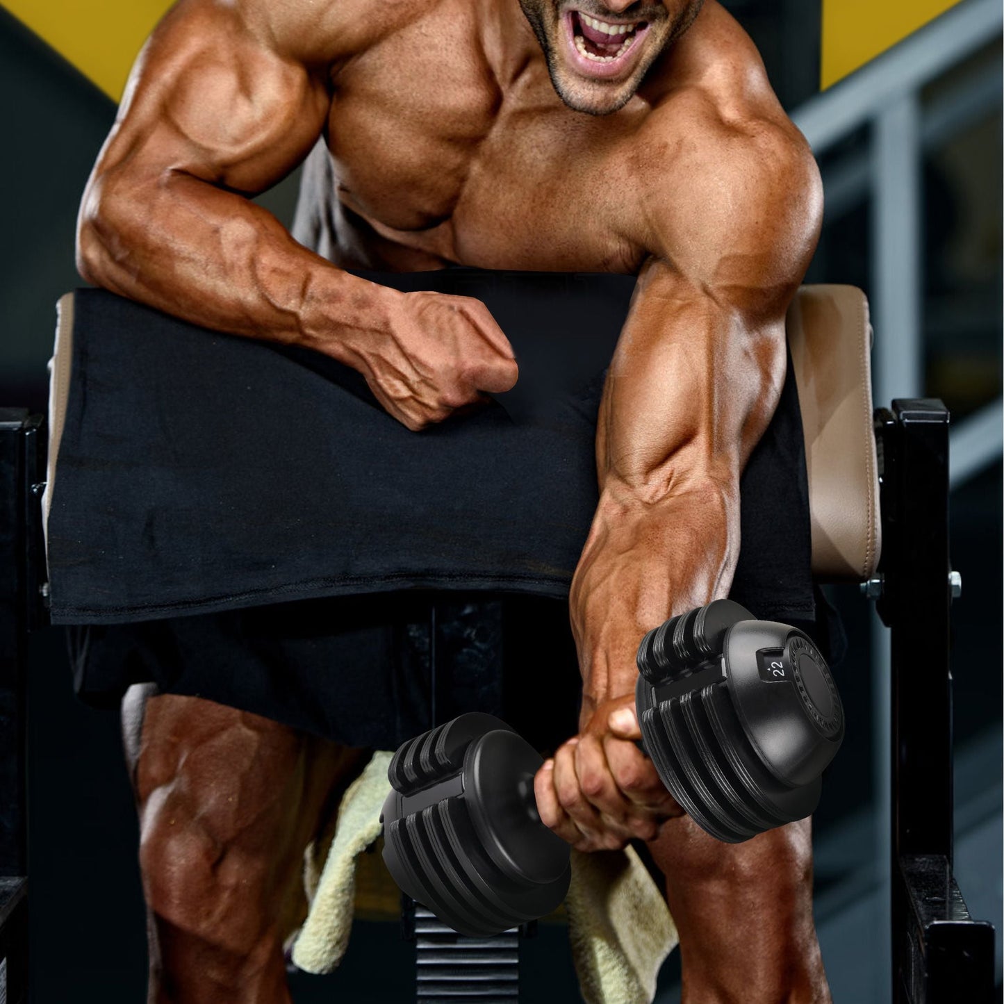 Core Sports & Fitness 52LBS Adjustable Dumbbell