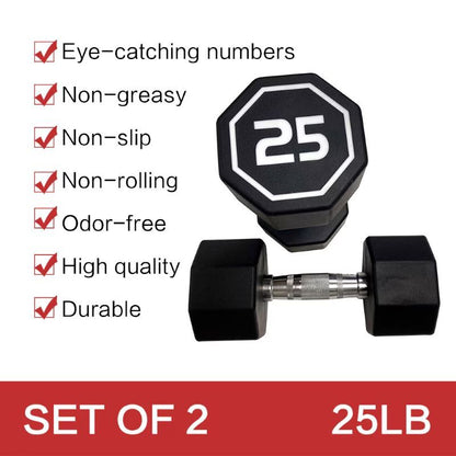 Core Sports & Fitness Octagon Dumbbell for Commercial & Household Fitness Usage