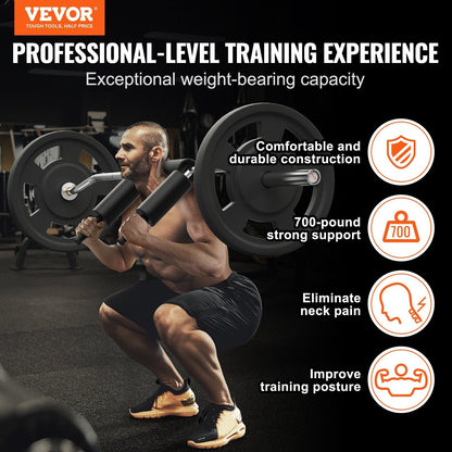 Core Sports & Fitness Safety Squat Bar, 700 LBS Fitness Squat Bar