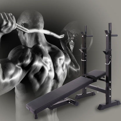 Core Sports & Fitness Workout Bench with Squat Rack