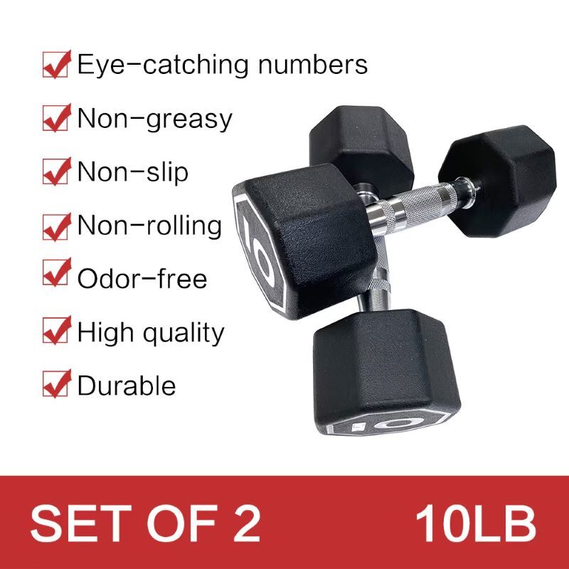 Core Sports & Fitness Octagon Dumbbell for Commercial & Household Fitness Usage