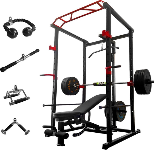Core Sports & Fitness 1000Lbs Capacity Multi-functional Power Cage