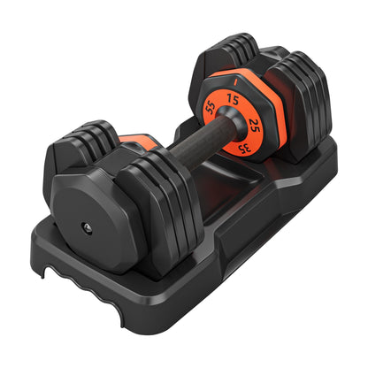 Core Sports & Fitness 55LB 5 in 1 Single Adjustable Dumbbell