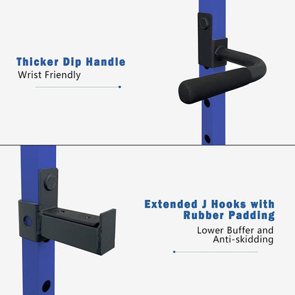 Core Sports & Fitness 1000 lbs. capacity Blue Multi-functional Power Cage