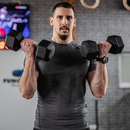 Core Sports & Fitness Soozier 2 x 15lbs Hex Dumbbell Set