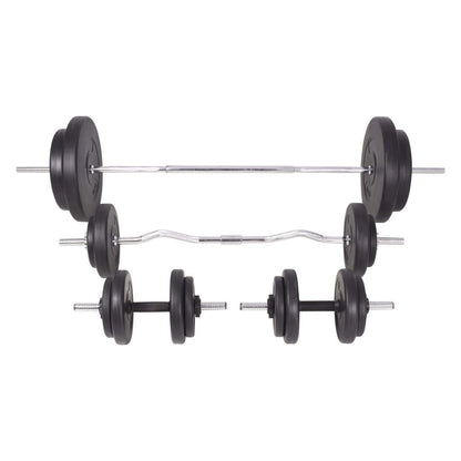 Core Sports & Fitness Barbell and Dumbbell Set 198.4 lb