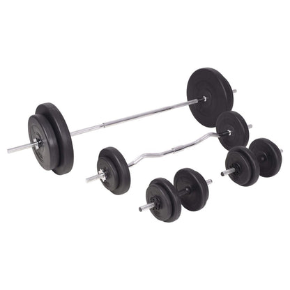 Core Sports & Fitness Barbell and Dumbbell Set 198.4 lb