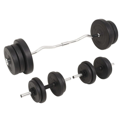 Core Sports & Fitness Barbell and Dumbbell Set 132.3 lb