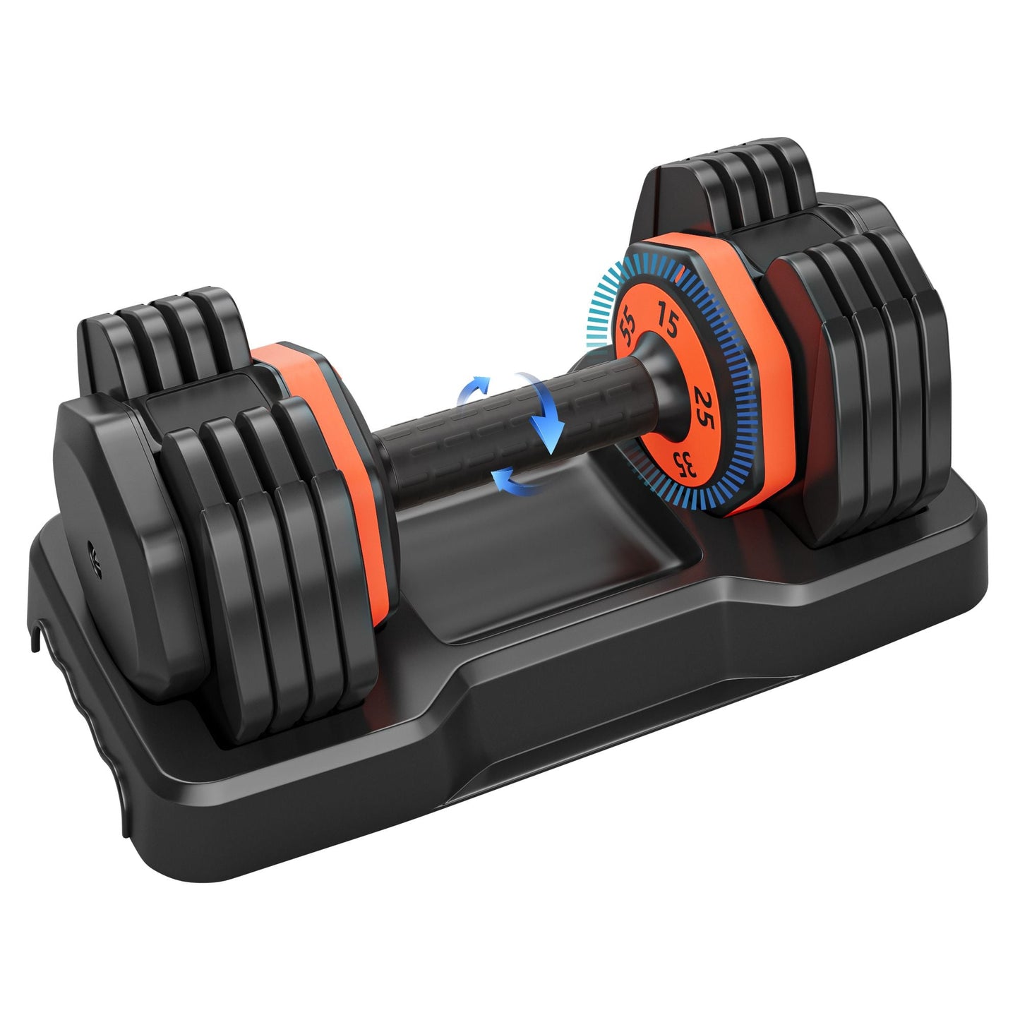Core Sports & Fitness 55LB 5 in 1 Single Adjustable Dumbbell