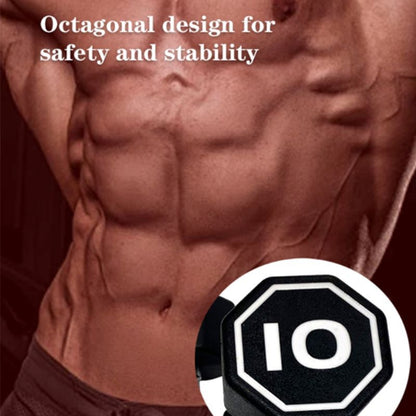 Core Sports & Fitness Octagon Dumbbell for Commercial & Household Fitness Usage