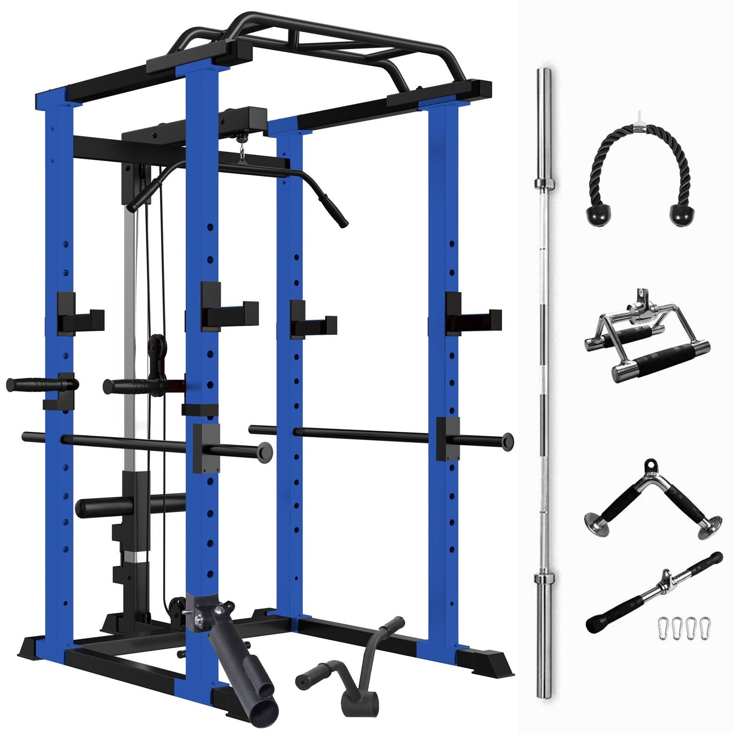Core Sports & Fitness 1000 lbs. capacity Blue Multi-functional Power Cage