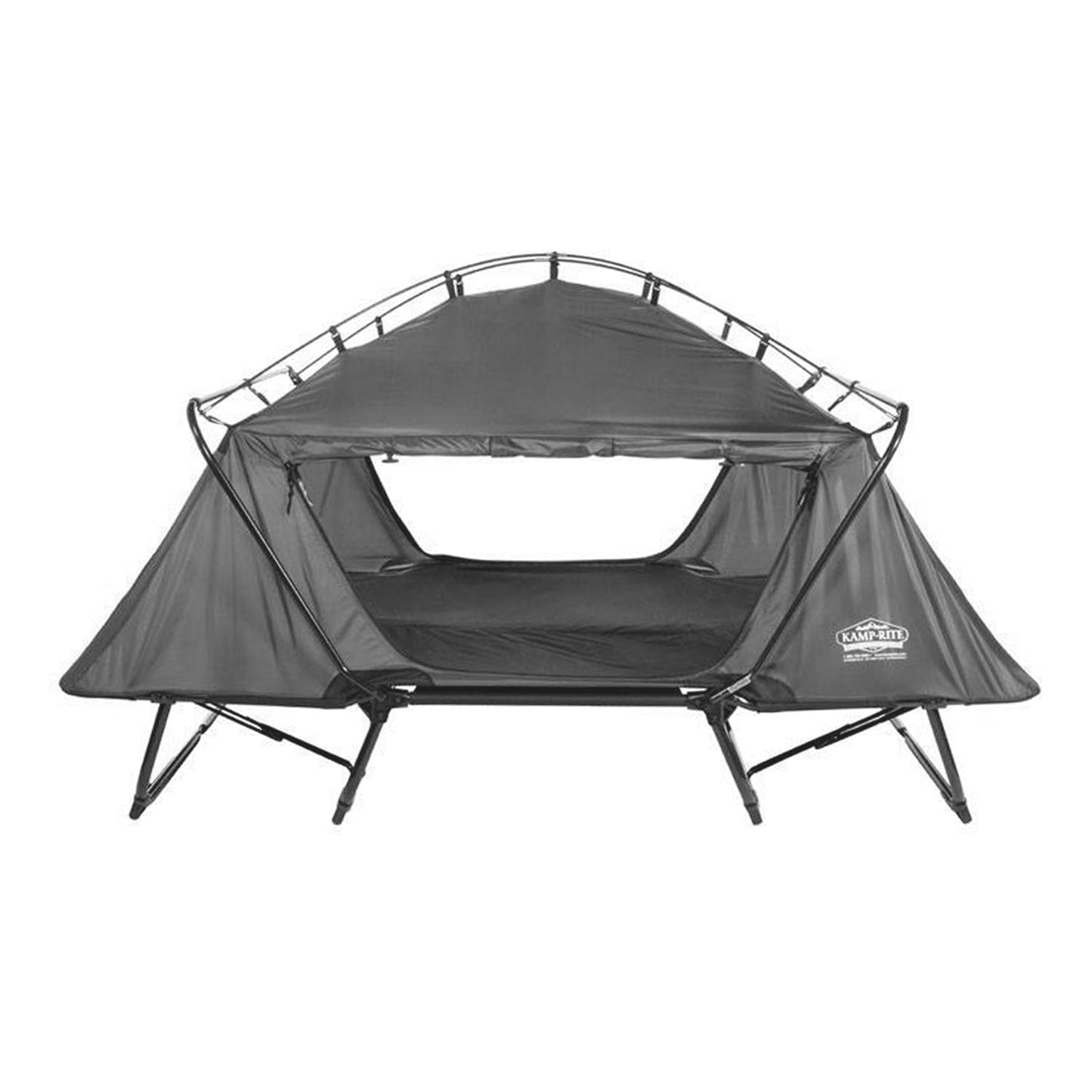 Kamp-Rite Oversize Portable Cot, Chair, and Tent, Easy Setup, Gray (2 Pk)