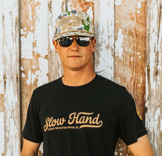 Cowboy Revolution Duck Camo Script “Cowboy Hat” - 5-panel Trucker Hat