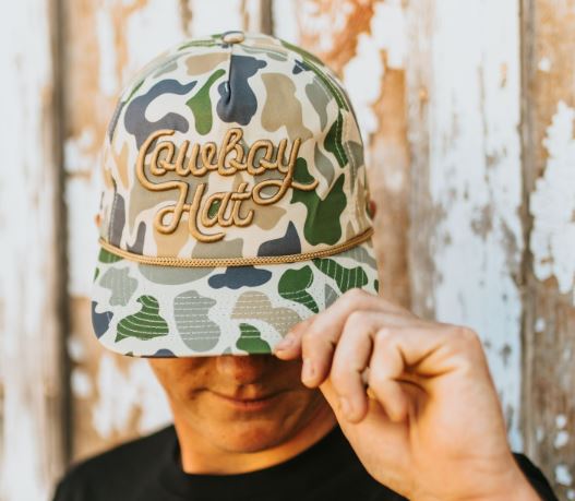 Cowboy Revolution Duck Camo Script “Cowboy Hat” - 5-panel Trucker Hat