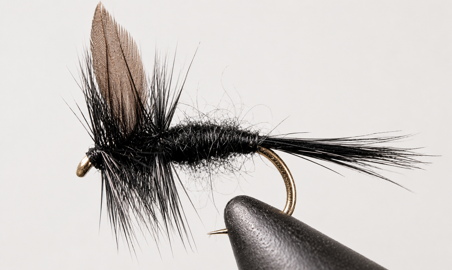 Stone Creek Black Gnat - Black Tail or Red Tail