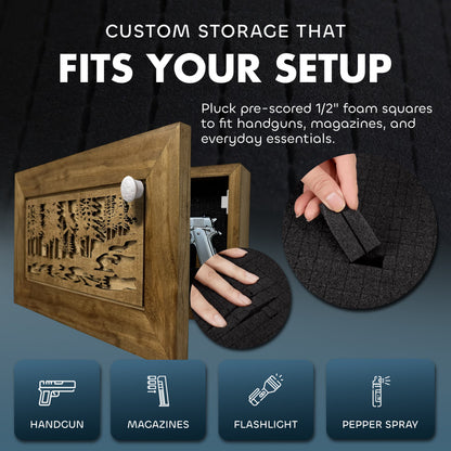 Bellewood Designs - Home Secure Storage Cabinet Nature Scene