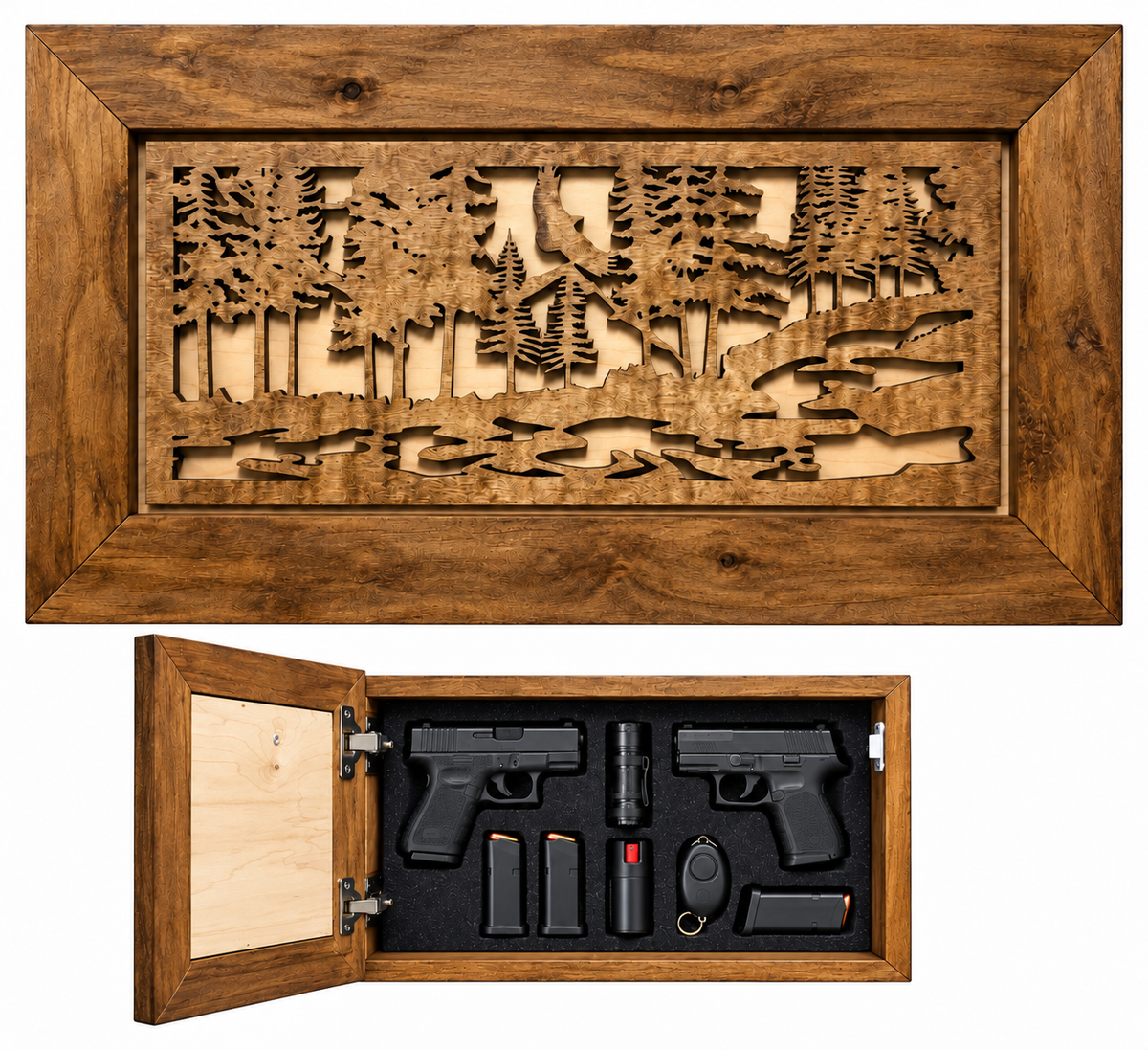 Bellewood Designs - Home Secure Storage Cabinet Nature Scene