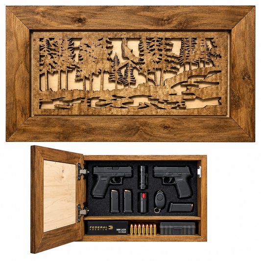 Bellewood Designs - Home Secure Storage Cabinet Nature Scene