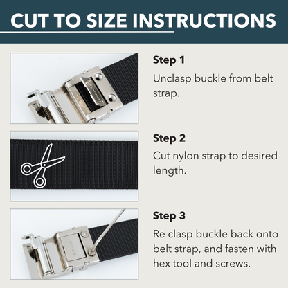 2ND AMEN OS 1911 1.0 EDC Belt 1.5" Width Ballistic Nylon for Everyday Carry