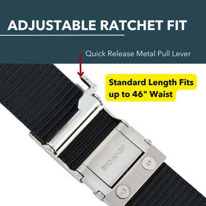 2ND AMEN Stealth Leather EDC Belt for Everyday Carry