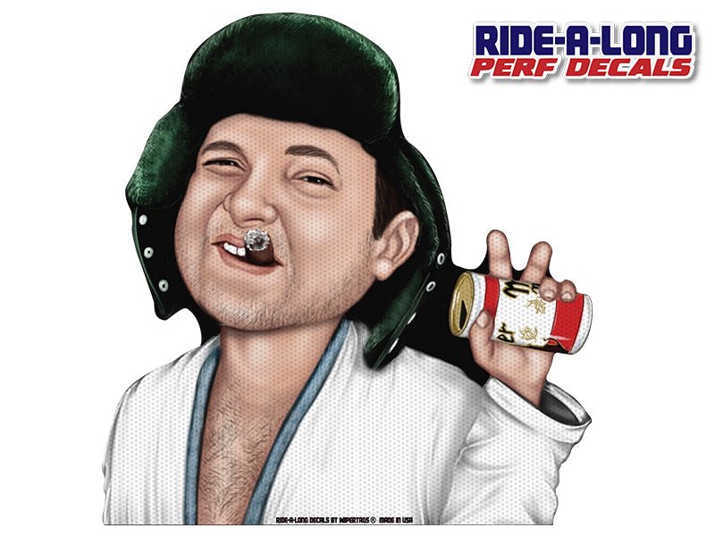 Eddie *RIDE A LONG* Perforated Decal - Angler's Pro Tackle & Outdoors