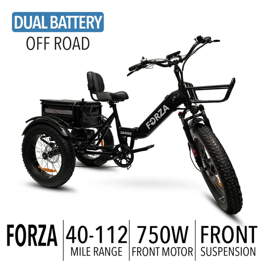 ElectricGOBIKE - FORZA Electric Tricycle - Angler's Pro Tackle & Outdoors