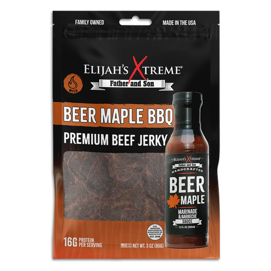 Elijah's Xtreme Beer Maple BBQ Beef Jerky