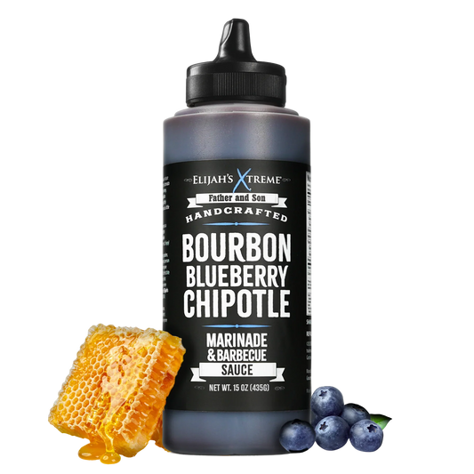 Elijah's Xtreme Bourbon Blueberry Chipotle BBQ Sauce & Marinade