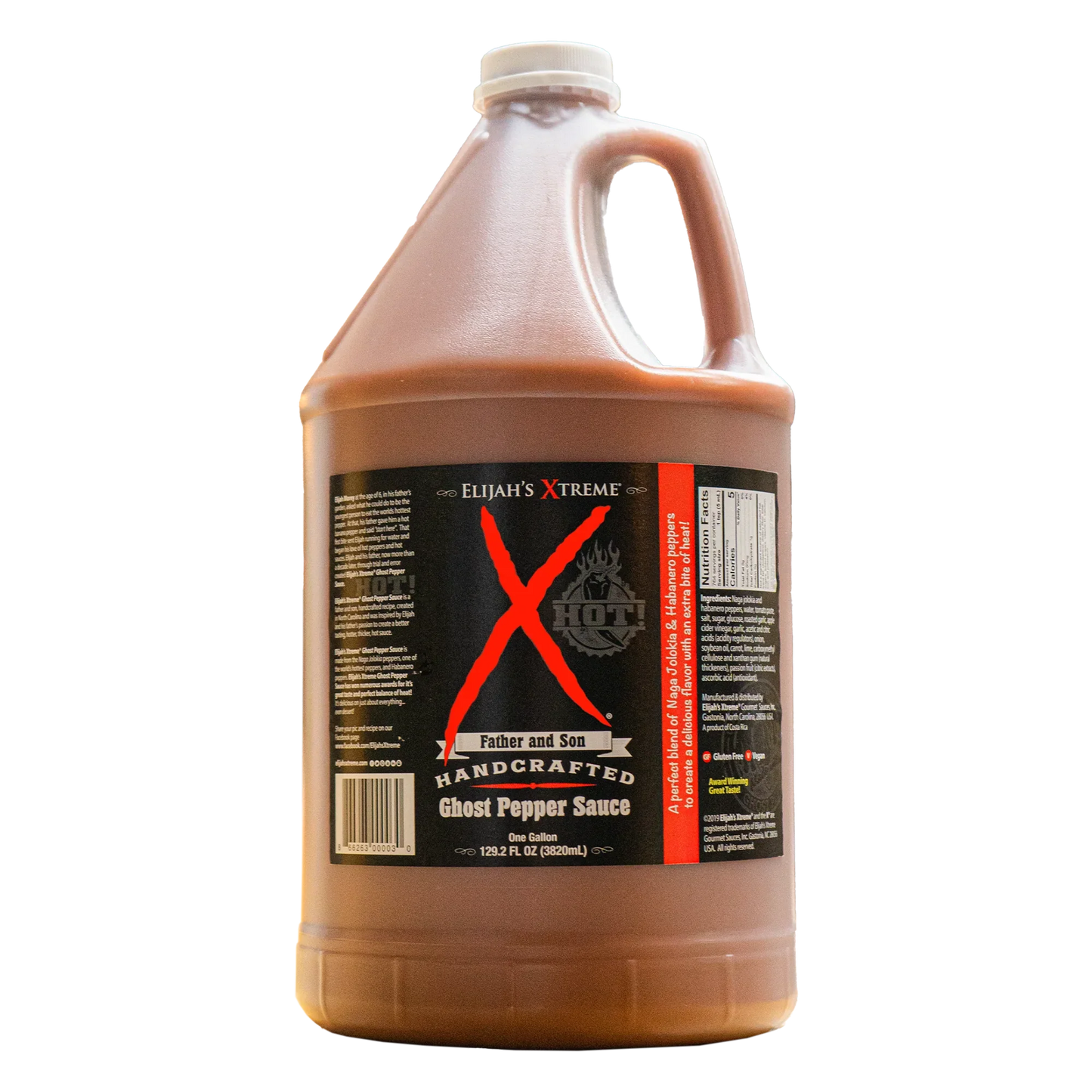 Elijah's Xtreme Ghost Pepper Hot Sauce Gallon (128oz)