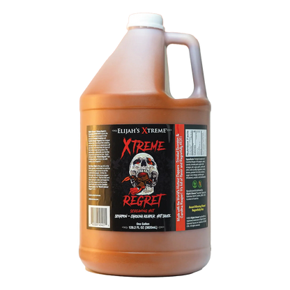 Elijah's Xtreme Regret Hot Sauce Gallon (128oz)