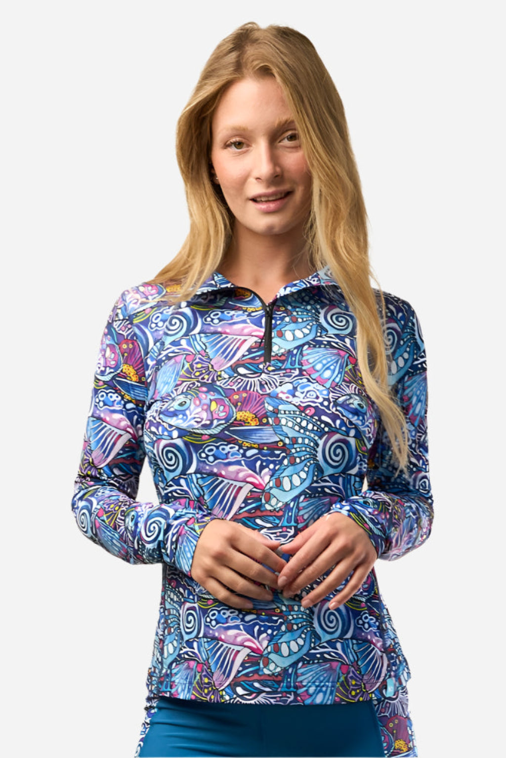 FisheWear Enchanted Grayling 1/4 Zip Sunshirt