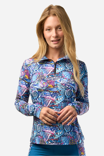FisheWear Enchanted Grayling 1/4 Zip Sunshirt
