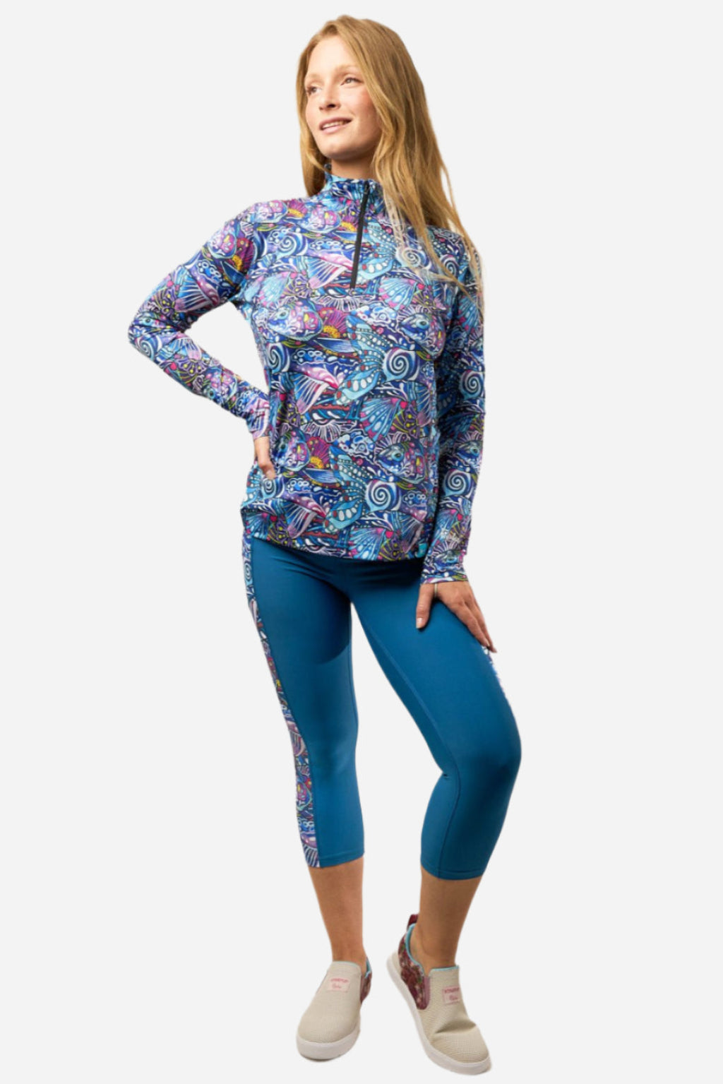 FisheWear Enchanted Grayling 1/4 Zip Sunshirt